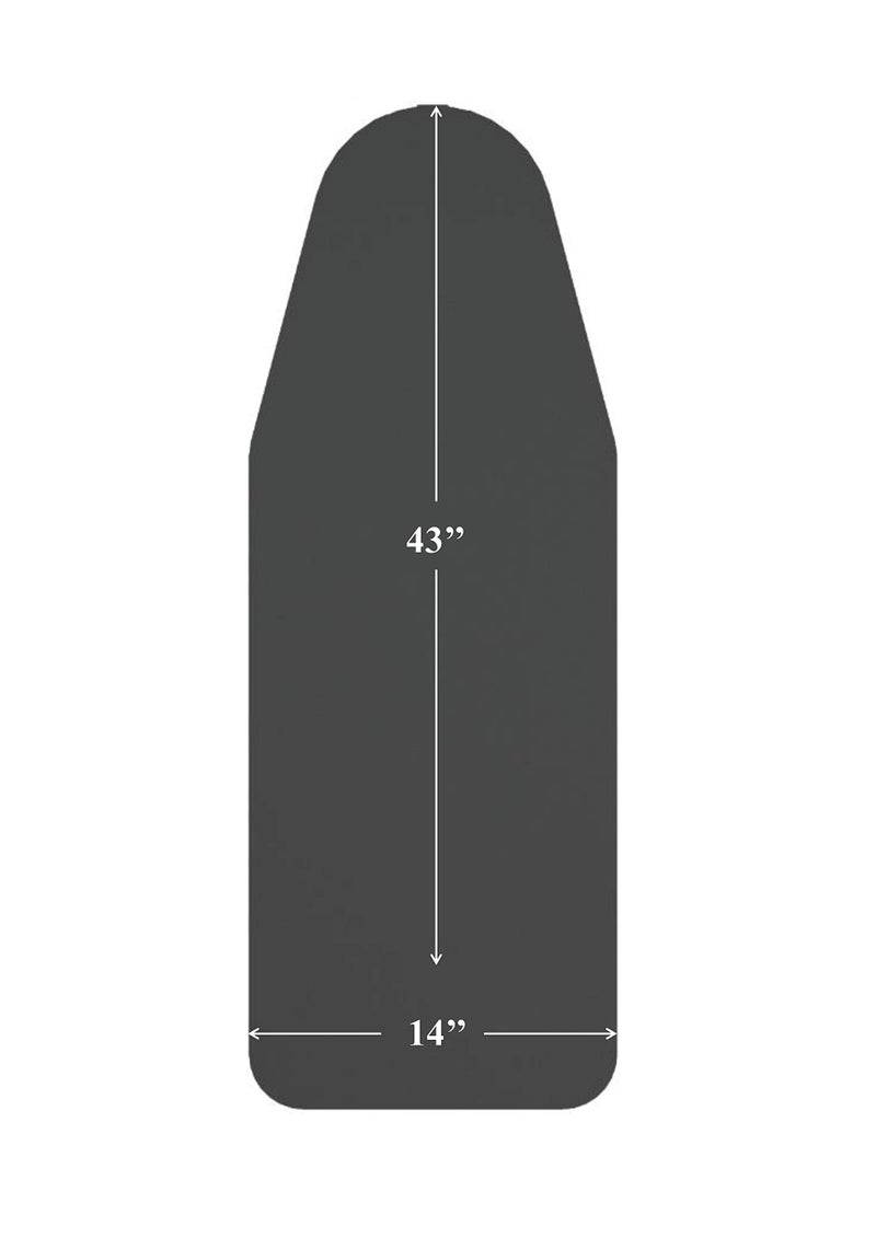 Mabel Home غطاء لوح الكي مبيل هوم مبطن، 100% قطن (6 أحجام وأنماط مختلفة) (43" × 14" / ديلوكس) - Image 1